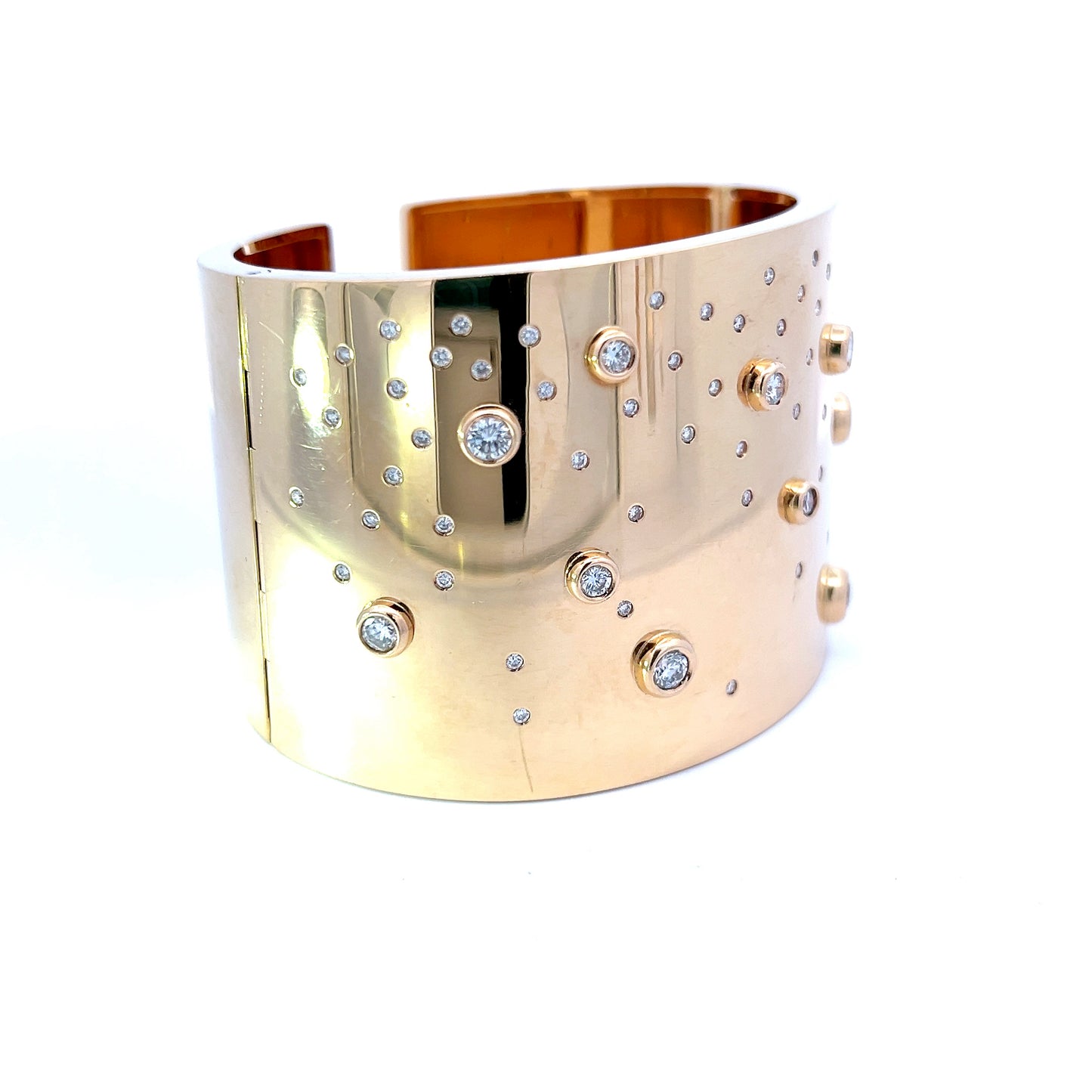 Fred of Paris Large 18k Diamond Cuff